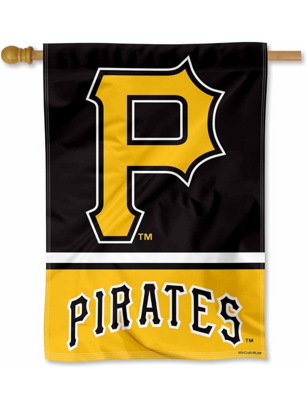 Double-Sided House Flag - Pittsburgh Pirates Design for Home & Garden Decor